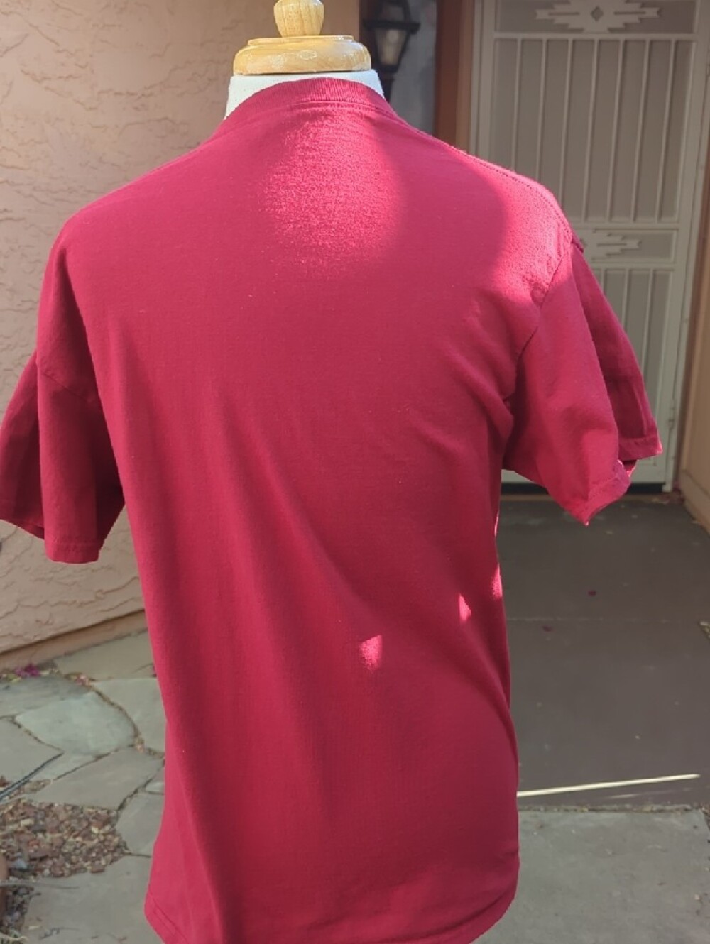 Canadian Selfie Gildan Red Graphic Tee with Playful Animal Print - Picture 5 of 5